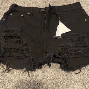 Distressed shorts